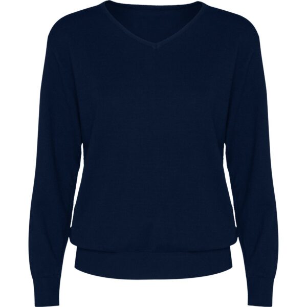 Maglione Donna Collo a V - Blu Navy