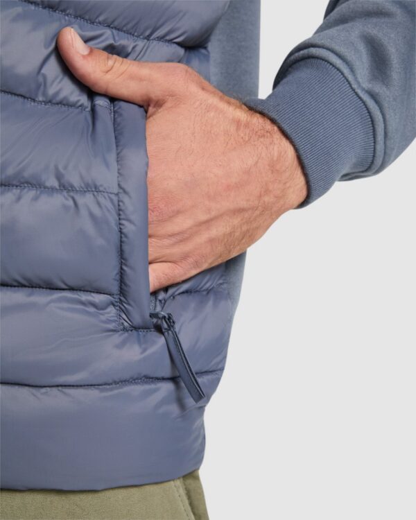 Giacca unisex con cerniera frontale combinata - dettaglio 3