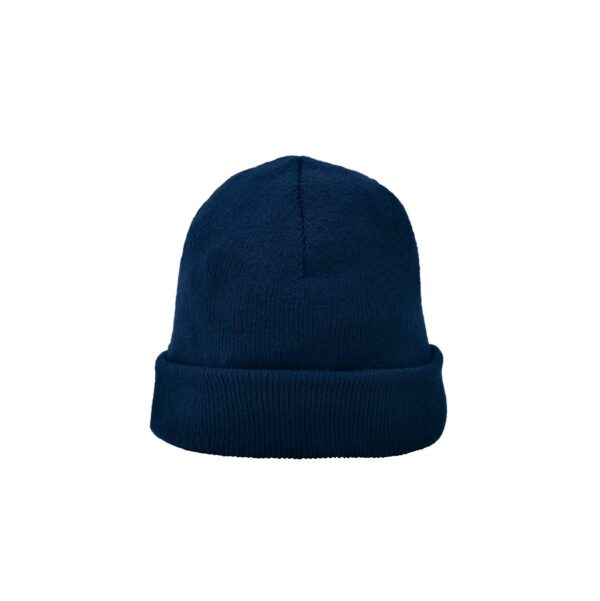 Berretto lavorato a maglia con doppio risvolto - Blu Navy