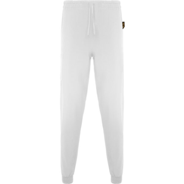 Pantaloni sanitari con elastico in vita - Bianco