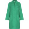 Camice da laboratorio da donna con risvolto - Verde Lab