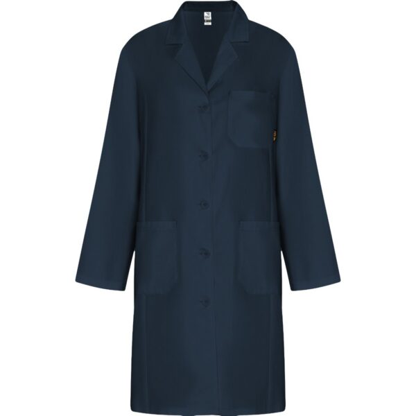 Camice da laboratorio da donna con risvolto - Blu Navy
