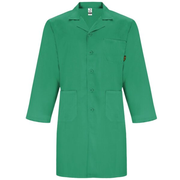 Camice da laboratorio unisex con revers - Verde Lab