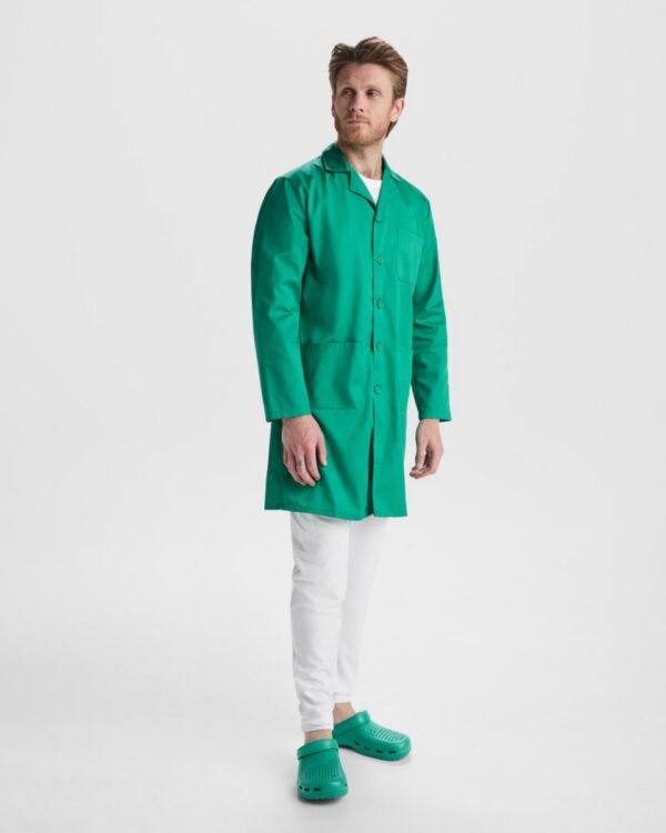 Camice da laboratorio unisex con revers - dettaglio 1