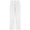 Pantaloni sanitari con elastico in vita - Bianco