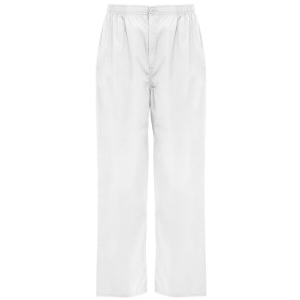 Pantaloni sanitari con elastico in vita - Bianco