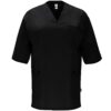 Camice sanitario unisex a maniche corte - Nero