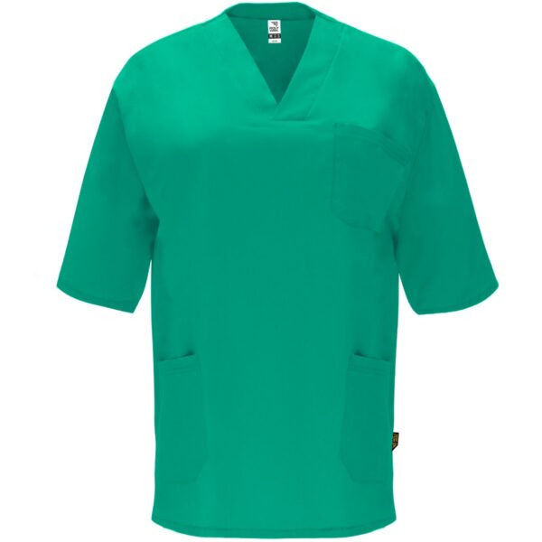 Camice sanitario unisex a maniche corte - Verde Lab