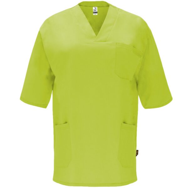 Camice sanitario unisex a maniche corte - Pistacchio