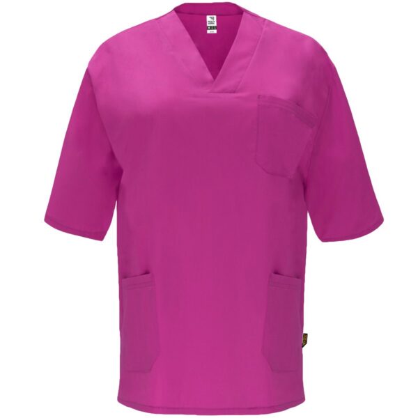 Camice sanitario unisex a maniche corte - Viola
