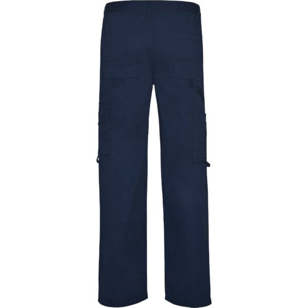 Pantaloni lunghi multitasche con bottone metallico personalizzato - vista 1