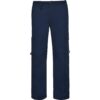 Pantaloni lunghi multitasche con bottone metallico personalizzato - Blu Navy