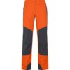 Pantalone da montagna unisex - Arancione Vermiglio/Piombo Scuro