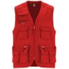 Gilet da lavoro multitasche - Rosso