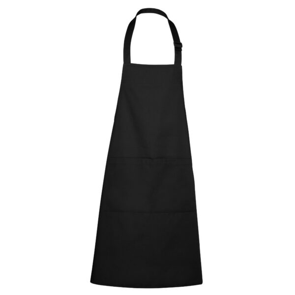 Grembiule lungo in twill - Nero
