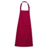Grembiule lungo in twill - Granata