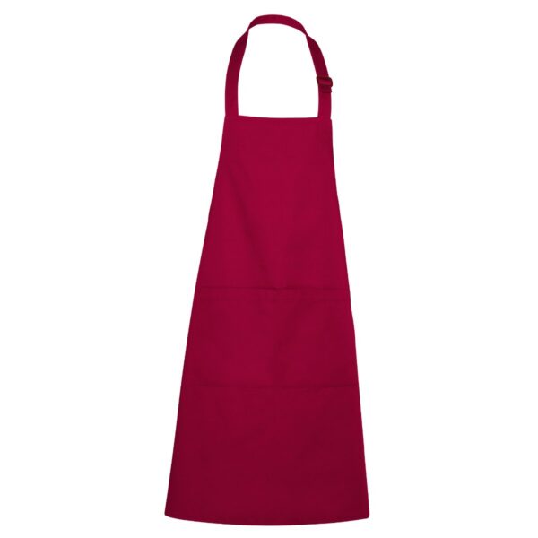 Grembiule lungo in twill - Granata