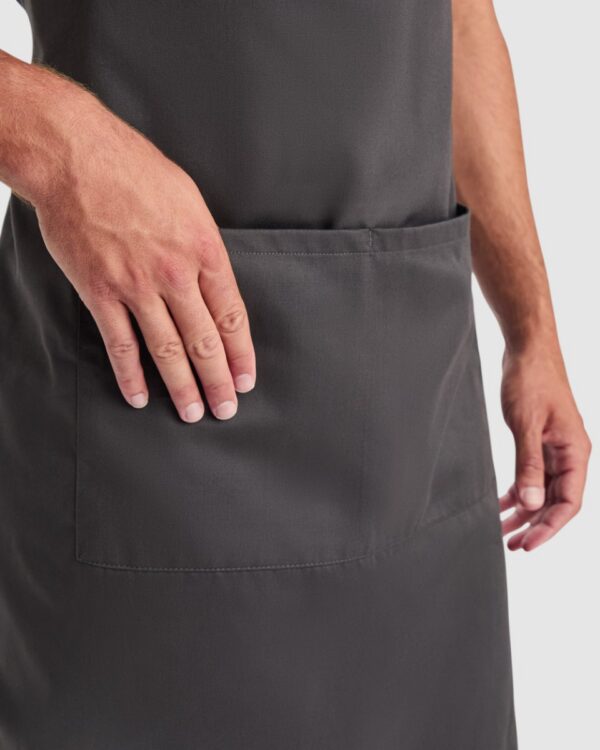 Grembiule lungo in twill - dettaglio 1