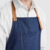 Grembiule lungo in denim - dettaglio 1