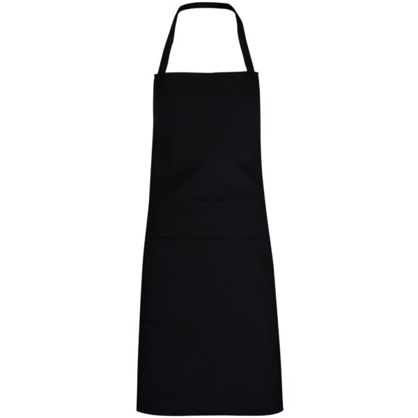 Grembiule lungo in twill - Nero