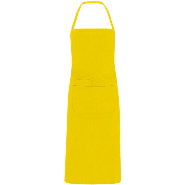 Grembiule lungo in popeline - Giallo