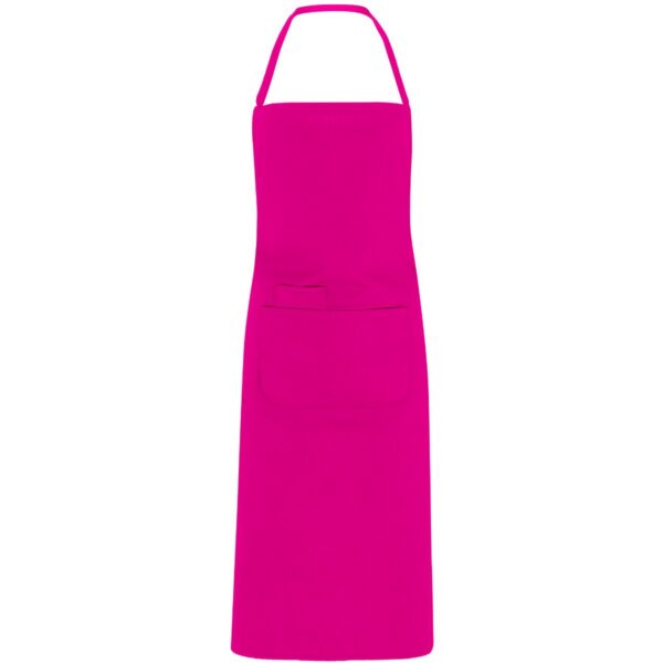 Grembiule lungo in popeline - Fucsia