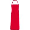 Grembiule lungo in popeline - Rosso