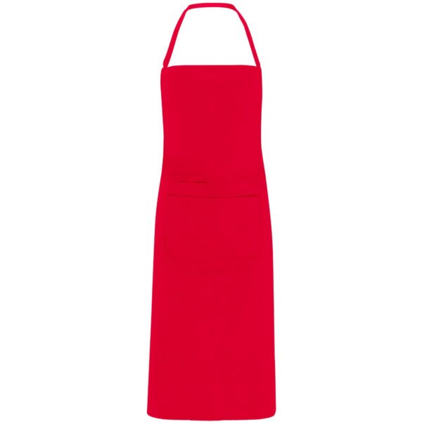 Grembiule lungo in popeline - Rosso