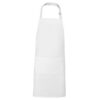 Grembiule lungo in twill riciclato - Bianco