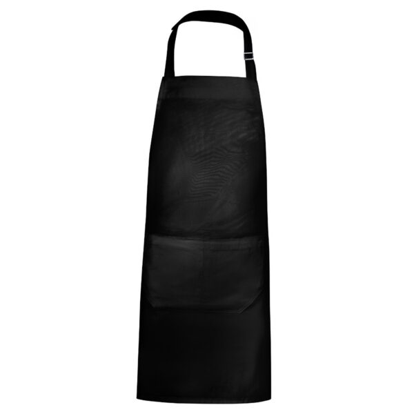 Grembiule lungo in twill riciclato - Nero