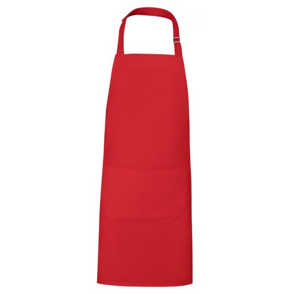 Grembiule lungo in twill riciclato - Rosso