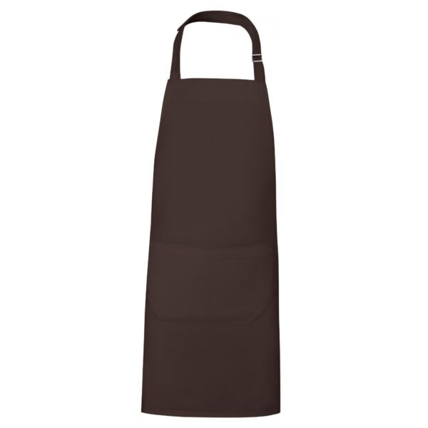 Grembiule lungo in twill riciclato - Cioccolato