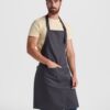 Grembiule lungo in twill riciclato - dettaglio 1