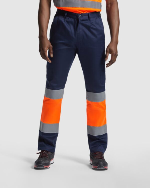 Pantalone lungo multitasche bicolore ad alta visibilità - modello 1