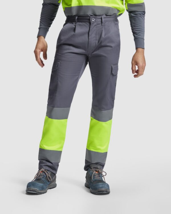Pantalone lungo multitasche bicolore ad alta visibilità - modello 1