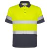 Polo Alta Visibilità - Piombo/Giallo Fluo