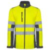 Softshell Alta Visibilità - Piombo/Giallo Fluo