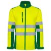 Softshell Alta Visibilità - Verde Giardino/Giallo Fluo