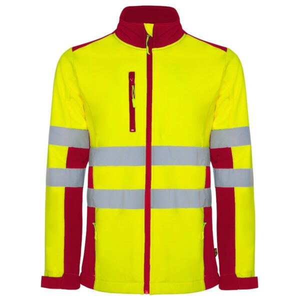 Softshell Alta Visibilità - Job Red/Fluor Yellow