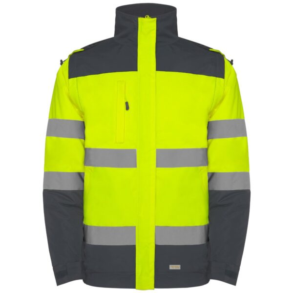 Giubbetto Imbottito Alta Visibilità - Piombo/Giallo Fluo