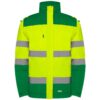 Giubbetto Imbottito Alta Visibilità - Verde Giardino/Giallo Fluo