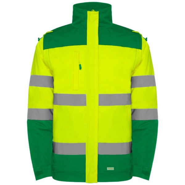 Giubbetto Imbottito Alta Visibilità - Verde Giardino/Giallo Fluo