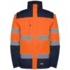 Giubbetto Imbottito Alta Visibilità - Blu Navy/Arancione Fluo