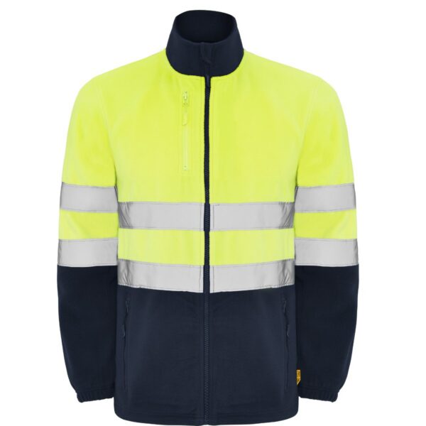 Giubbetto in Pile Alta Visibilità - Blu Navy/Giallo Fluor