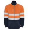 Giubbetto in Pile Alta Visibilità - Blu Navy/Arancione Fluo