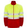 Giubbetto in Pile Alta Visibilità - Job Red/Fluor Yellow