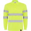 Polo Alta Visibilità Manica Lunga - Giallo Fluo