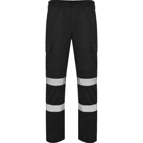 Pantaloni lunghi multitasche con maggiore visibilità - Nero