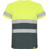 T-Shirt Alta Visibilità - Piombo/Giallo Fluo