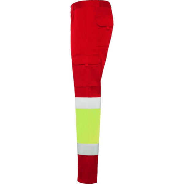 Pantalone lungo multitasche bicolore ad alta visibilità - vista 2